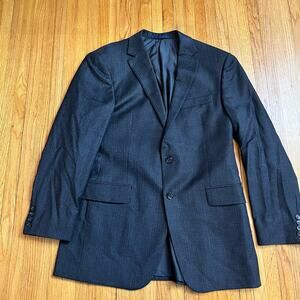 HICKEY Blazer Mens 42L NATHAN Gray Sport Coat Suit Worsted Wool